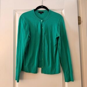 Green J Crew Cardigan